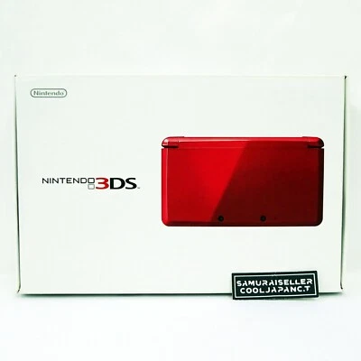 Nintendo 3DS Metallic Red CTR-S-RDBA Game Console Touch Pen CTR-001 Japan NEW - Image 1 of 4