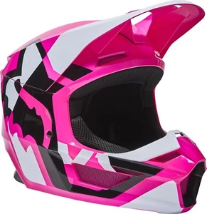 Fox V1 LUX Motocross MX Race OffRoad Helmet  PINK Adults - Picture 1 of 6