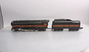 MTH 30-16741 O Norfolk & Western 4-8-4 Imperial “J” Steam Locomotive w/PS3 #611