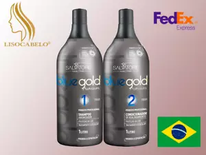 Lissage Sans Formol au Tanin 2x1000ml (Taninoplastie) SALVATORE BlueGold Premium - Imagen 1 de 1