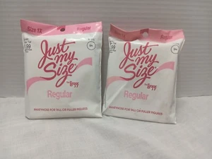 Just My Size Pantyhose Suntan Sheer Toe Regular Size 1x.  - Picture 1 of 7