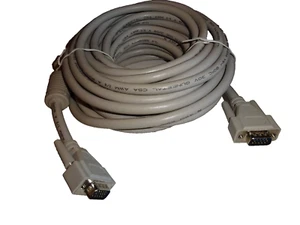 10m VGA Monitorkabel. Hochwertiges Kabel mit zwei Ferrite gegen Störungen. - Bild 1 von 7