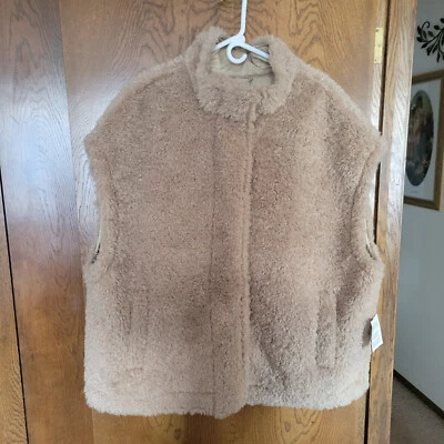 Chaleco de piel sintética con diseño ASOS talla grande para mujer talla grande nuevo con etiquetas 22 NUEVO Marrón Foto 1 de 4