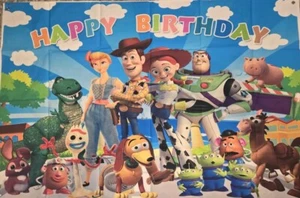 Toy Themed Happy Birthday Party Pack With 40x60 Inch Banner - Picture 1 of 17