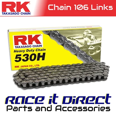 RK Chain for Yamaha XS500 Spoke Wheel 1975-1977 Black - Image 1 of 4