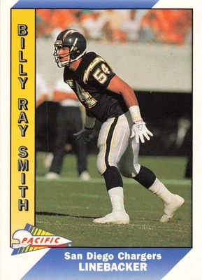 Billy Ray Smith 1991  Pacific #452 San Diego Chargers NM - Image 1 of 2