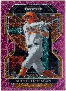 2022 Panini Prizm Draft Picks Neon Pink Velocity Seth Stephenson Card #PDP207 - Bild 1 von 1