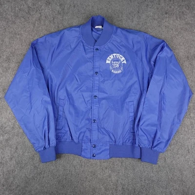Vintage Kentucky Wildcats Jacket Mens XL Snap Bomber Windbreaker Chalk Line 80s - Image 1 of 4