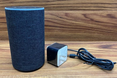 Amazon Echo Smart Assistant 2nd Generation Heather Grey PS73BR W/ AC Adapter - Image 1 of 4
