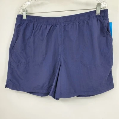 NWT Columbia Women's Navy Blue Sandy River Hiking Swim Shorts Size Large 5" - Image 1 of 4