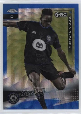 2021 Topps Chrome MLS Blue Wave Refractor /199 Mustafa Kizza #135 Rookie RC - Image 1 of 2