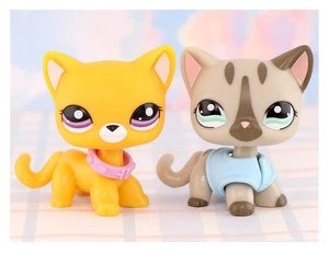 LPS Shorthair Cat Toy  for Girl Playset Pet Figure Mini Dollhouse Accessory Gift - Picture 1 of 6