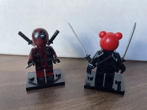 Custom Deadpool Bearpool Katana Set Horror Mini Figure Bear Set - Picture 1 of 3