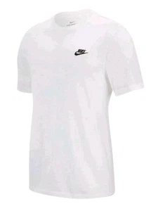 Camiseta Nike Hombre NSW Club Manga Corta Cuello Redondo Blanca Talla XS ¡NUEVA CON ETIQUETAS! - Imagen 1 de 1