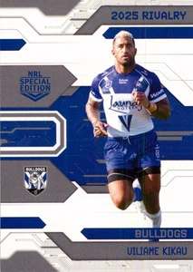 2025 Canterbury Bulldogs NRL TLA Special Edition Rivalry Card - Viliame Kikau - Picture 1 of 3