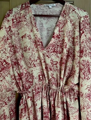 ELIZABETH & JAMES Angela Top Estampado Toile Cintura ceñida Cuello en V Grande Foto 1 de 4