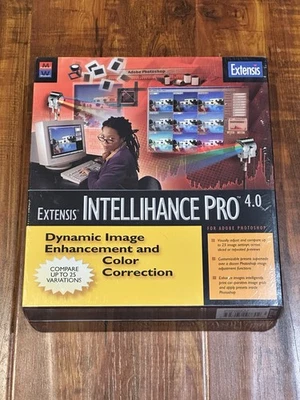 Rare Vintage 1998 Extensis Intellihance Pro 4.0 Mac PC Photoshop - New & Sealed - Image 1 of 4