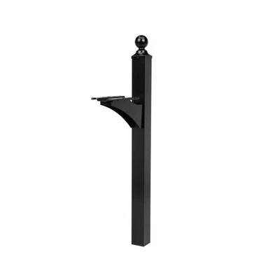 Architectural Mailboxes Landover Aluminum Mailbox Post, Black Foto 1 de 4