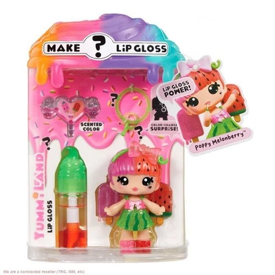 Muñeca Brillo Labial Yummiland: Cambio de Color Misterioso - Amapola Melón Incluye Hágalo Usted Mismo... Foto 1 de 4