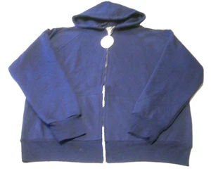 Rothco Men's Navy Full Zipper Lined Hoodie Jacket - 2 Pockets - Size L - NWT - Picture 1 of 11