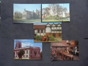 5 Postcards of Gainsborough, Lincs., All Saints Church, Gainsborough Old Hall - Picture 1 of 5