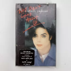 Michael Jackson They Don't Care About Us (Cassette) Single Sealed w/ Deep Cutout - Picture 1 of 6