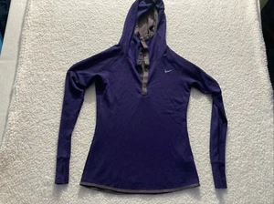 Nike Sudadera con Capucha Mujer Mediana Púrpura Dri-Fit Correr Manga Larga Ligera Damas - Imagen 1 de 7