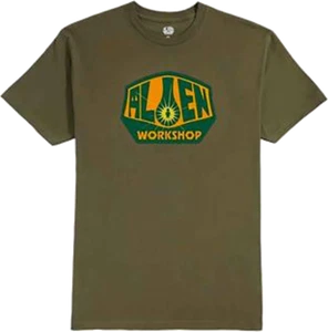 Alien Workshop Skateboards OG Logo Olive Green T-Shirt - Picture 1 of 1