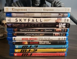LOT of 11 Spy Movies (Blu-ray Disc) 007, Mission Impossible, Kingsman - Bild 1 von 7