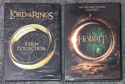 Lord Of the Rings/The Hobbit DVD 6 Film Collection JRR Tolkien - NEW - Image 1 of 3