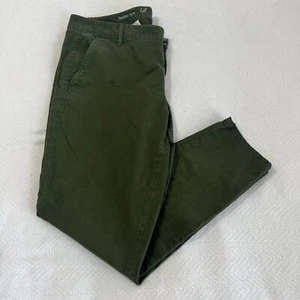 Mini pantalones ajustados verdes para mujer Khakis by Gap talla 12 tiro alto - Imagen 1 de 13