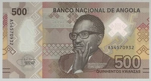 ANGOLA - 500 KWANZAS - POLIMERO - 2020 - Dr. António Agostinho Neto - GIOCO PERFETTO UNC - Foto 1 di 2