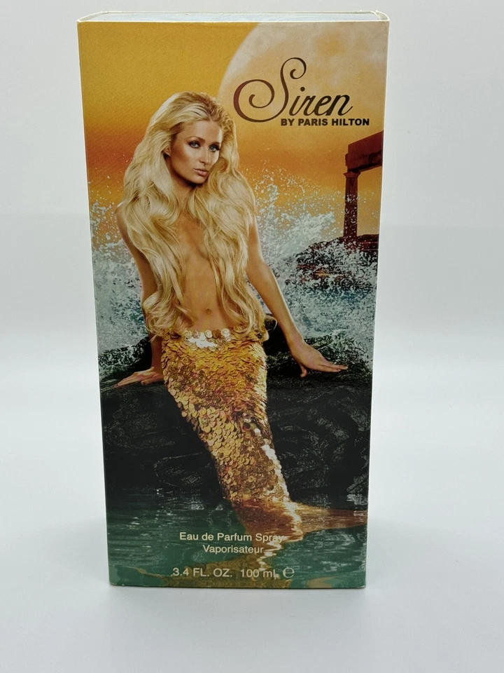 Siren by Paris Hilton 3,4 oz Eau De Parfum Feminino Novo em Folha Testador - Imagem 1 de 3