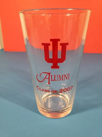Indiana University IU Alumni Class of 2007 16 oz Pint Beer Glass Cover