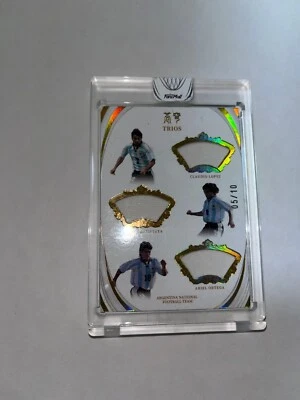 CLAUDIO LOPEZ - BATISTUTA - ORTEGA 2022 FANSMALL ARGENTINA TRIOS PATCH #05/10 - Imagen 1 de 4