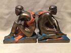Very Rare 1920S Pompeian Bronze 6X7x3 Roman Greek Hammer Thor Color Bookends
