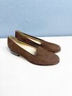 Trotters Mayme (Slim) 8.5 brown suede leather loafers