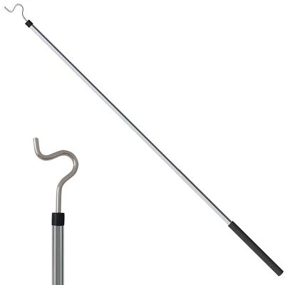 GREEILY Clothes Hook Pole Extendable 35"-50" Stainless Steel with Handle