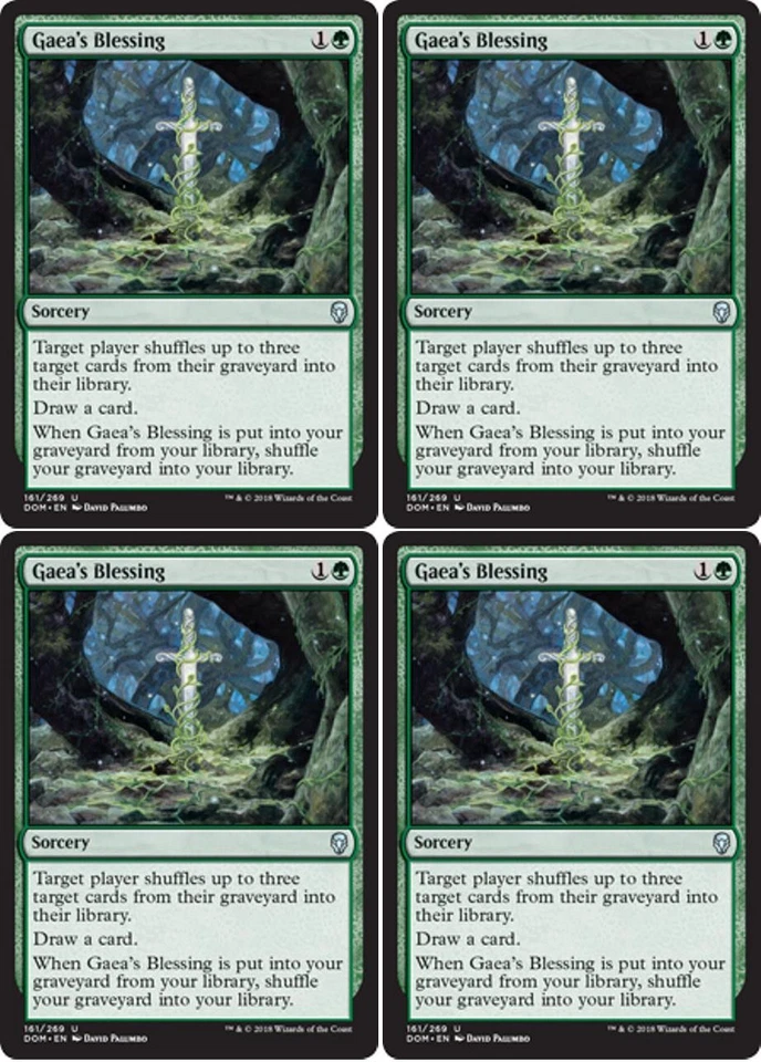 MTG - 4x GAEA'S BLESSING - Dominaria (U) - Image 1 of 1