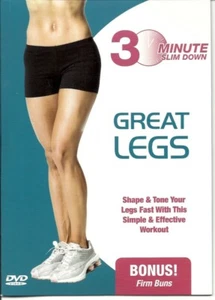 GREAT LEGS 30 MINUTE SLIM DOWN SHAPING AND TONING WORKOUT FITNESS EXERCISE DVD - Imagen 1 de 3