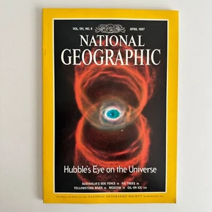 National Geographic April 1997 Magazine, Hubble Oil Yellowstone River Moscow - Picture 1 of 7