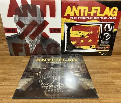 Anti-Flag Vinyl Record Lot BRAND NEW People or The Gun 20/20 American Punk 🔥 Foto 1 de 4