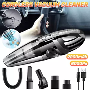 Wet/Dry Cordless Handheld Vacuum Powerful Suction USB-C Rechargeable Home & Car - Picture 1 of 16