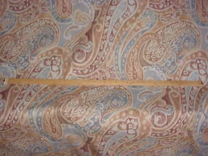 4Y Scalamandre LO 0002E167 Bijan Taupe Bohemian Paisley Print Upholstery Fabric - Picture 1 of 4