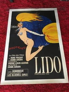 RENE GRUAU'S COCORICO LIDO Poster From the DON ARDEN Estate LINEN LINED - Picture 1 of 9