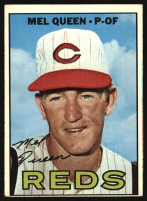 1967 Topps #374 Mel Queen EX/EX+ Reds ERR 581222 - Image 1 of 2