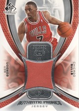 2005-06 SP Game Used Basketball Authentic Fabric JERSEY #AF-BG Ben Gordon