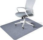 Office Chair Mat For Hardwood & Tile Floor, 120 * 100Cm Computer Gaming Rolli...