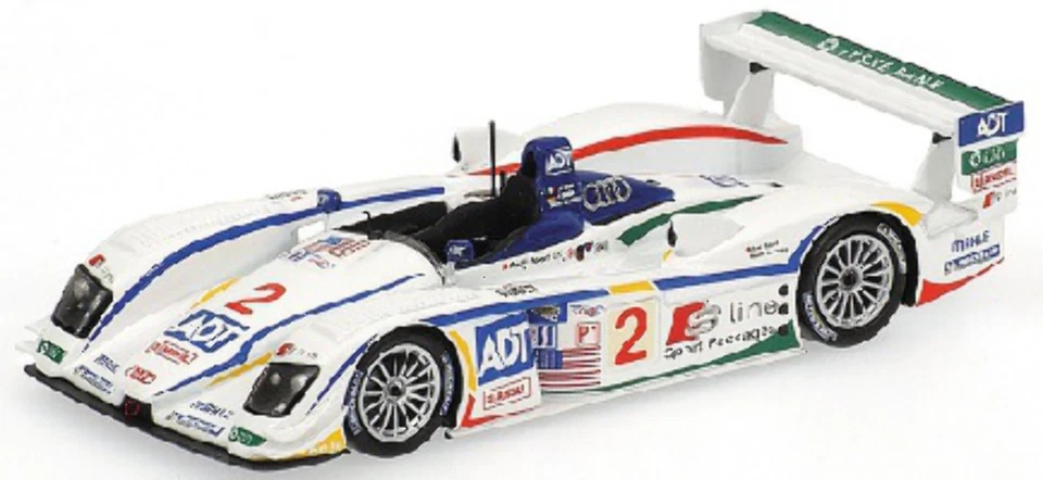 Minichamps AUDI R8 TEAM CHAMPION PIRRO BIELA McNISH 2ND PLACE 12H SEBRING 2005 - Immagine 1 di 1