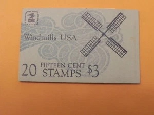 Scott 1738-42a, 15 cent, Windmills, Booklet pane of 20 - Picture 1 of 2